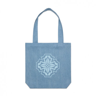 Denim Tote with Health Symbol Thumbnail